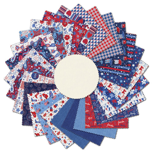 CHARM PK 5" PATRIOTIC MINIS (42)