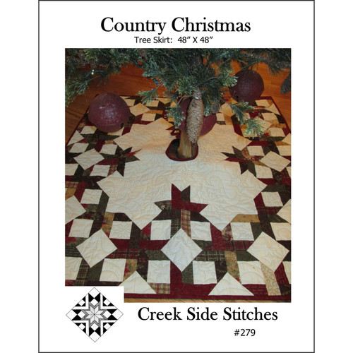 PATTERN COUNTRY CHRISTMAS TREE SKIRT