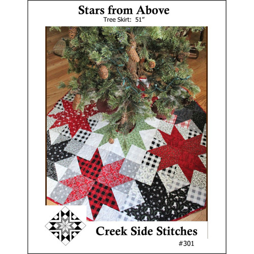 PATTERN STARS FROM ABOVE TREE SKIRT
