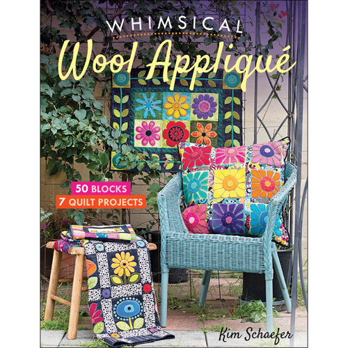 BOOK WHIMSICAL WOOL APPLIQUE