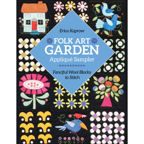 BOOK FOLK ART GARDEN APPL SAMP