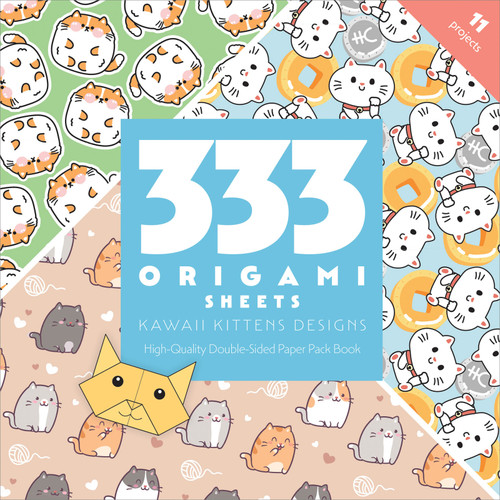 BOOK 333 ORIGAMI SHEETS KAWAII KITTENS