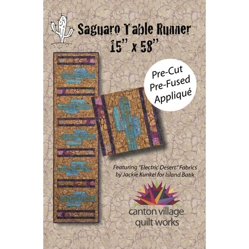 APPLIQ PK SAGUARO TABLE RUNNER LASER CUT PREFUSED PRECUT