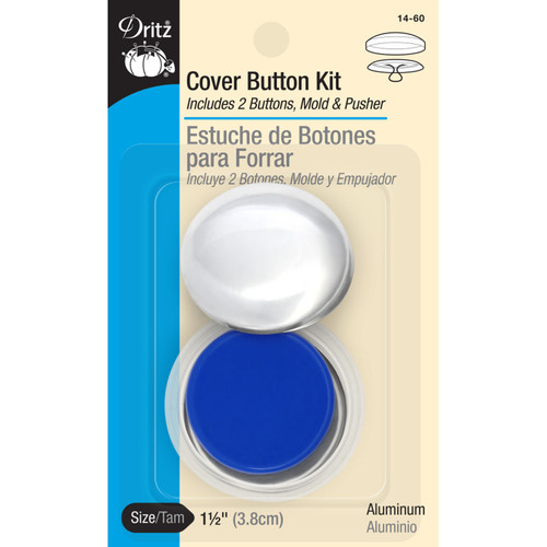 COVER BUTTON KIT SZ 60 1.5"2CT PK OF 6 EA