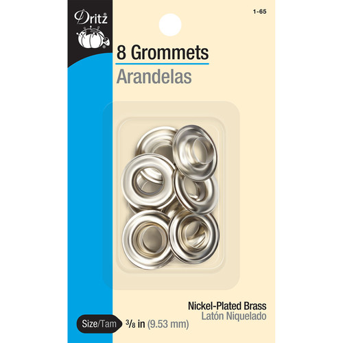 GROMMETS .375" 8CT NICKEL PK OF 6 EA