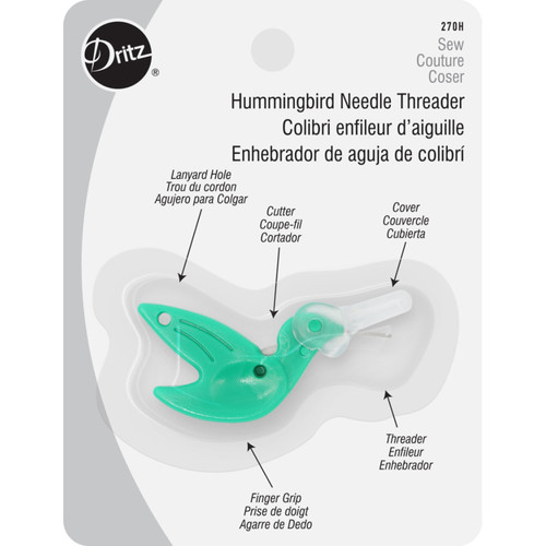 NEEDLE THREADER HUMMINGBIRD PK OF 3 EA