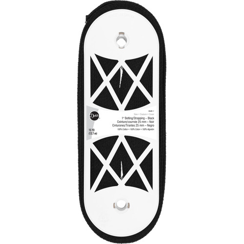 COTTON BELTING 1" 15YD BLACK