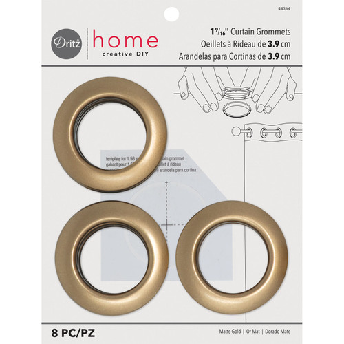 GROMMETS 1.5"DIA 8CT LG M GOLD PK OF 3 EA