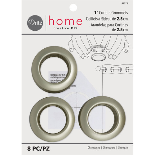 GROMMETS 1" DIAM 8CT MED CHAMP PK OF 3 EA