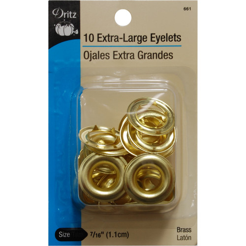 EYELET REFILL.4375"10ct BRASS PK OF 3 EA