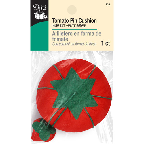 PINCUSHION TOMATO W EMERY PK OF 6 EA