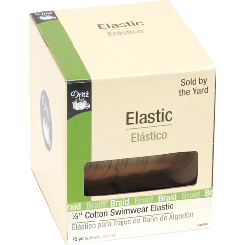 SWIMWEAR ELASTIC .25"X 75Y NAT