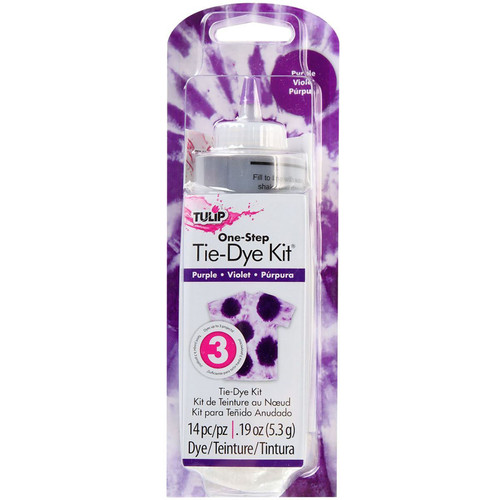 TIE DYE KIT ONE STEP PURPLE PK OF 3 EA