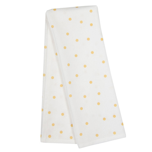 TEA TOWEL NEUTRAL DOTS PK OF 6 EA