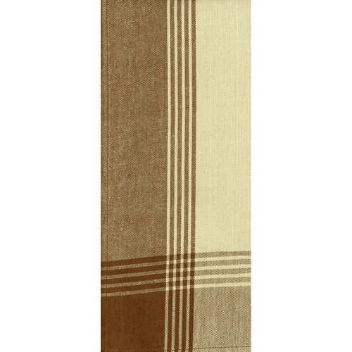 TEA TOWEL STR BORD BROWN TEA PK OF 6 EA