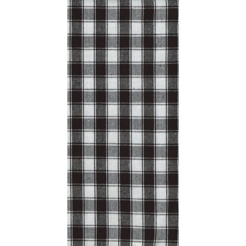 TEA TOWEL HOUSE CHECK BLACK PK OF 6 EA