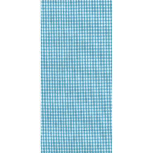 TEA TOWEL MINI CHECK TURQUOISE PK OF 6 EA