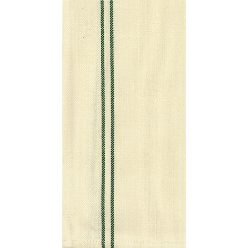 TEA TOWEL NARROW STR GREEN PK OF 6 EA