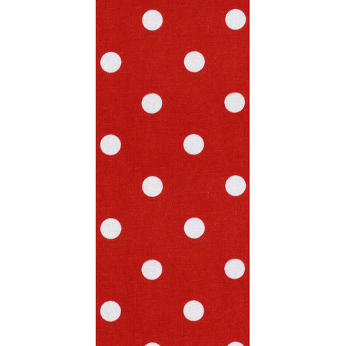 TEA TOWEL POLKA DOT BRIGHT RED PK OF 6 EA