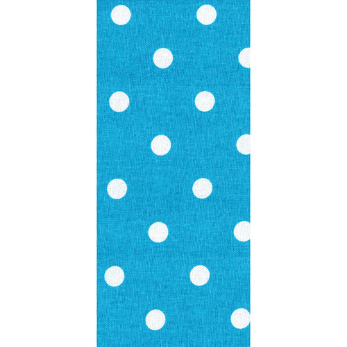 TEA TOWEL POLKA DOT TURQUOISE PK OF 6 EA