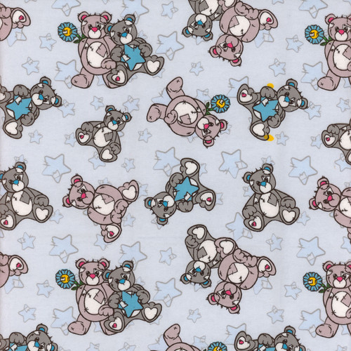 FLANNEL PRINTS TEDDY STAR SKY
