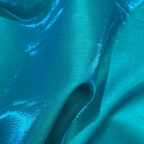 SHIMMER SHANTUNG SOL 29 PEACOCK/TEAL 55"