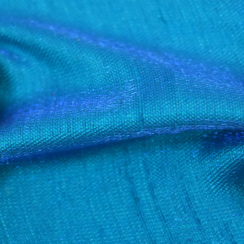 SHIMMER SHANTUNG SOL 8 PURPLE/PEACOCK 55"