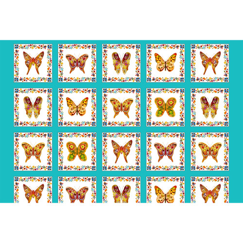WOODLAND DELIGHT 32005 PNL TURQUOISE
