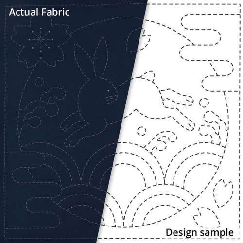 SASHIKO SAMP USAGI NAVY PK OF 3 EA