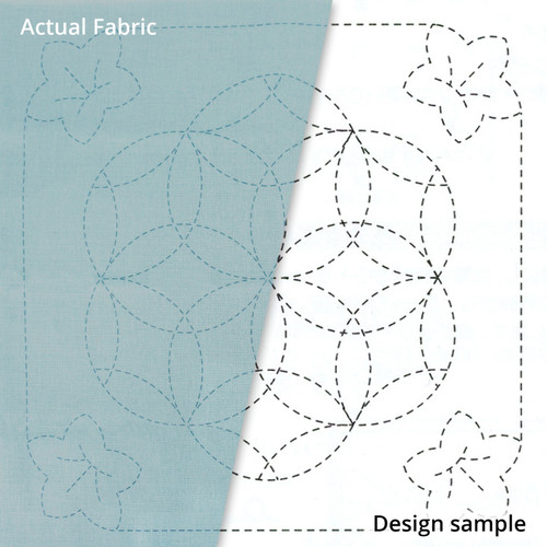 SASHIKO SAMP BLOONFLOWER TURQ PK OF 3 EA