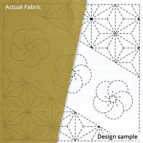 SASHIKO SAMP UME & ASA MUSTARD PK OF 3 EA