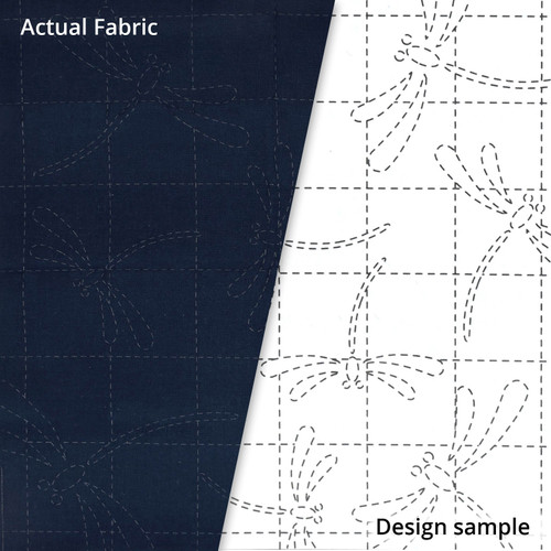 SASHIKO SAMP DRAGONFLY NAVY PK OF 3 EA