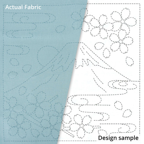 SASHIKO SAMP MT FUJI BLUE TURQ PK OF 3 EA