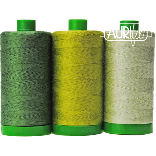 THREAD ASST TURTLE GREEN 40wt (3 SPOOLS - 1094yds EA)