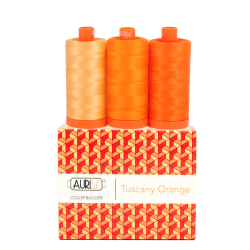 THREAD ASST TUSCANY ORANGE 50wt (3 SPOOLS - 1422yds EA)