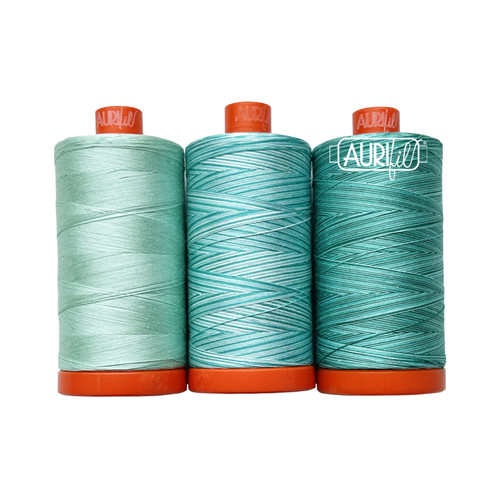 THREAD ASST JADE VINE 50wt (3 SPOOLS - 1422yds EA)