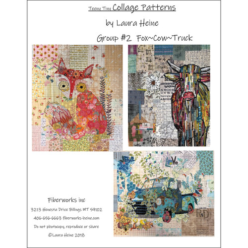 PATTERN TEENY TINY COLLAGE #2 (FOX / COW / TRUCK)