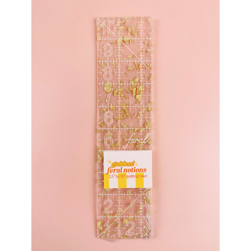 RULER 2.5" x 10" GOLDEN