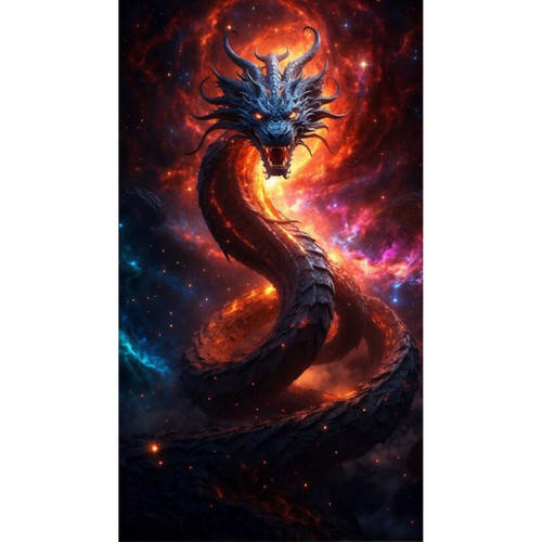 FIREY DRAGON LARGE PNL 12"x18.75"