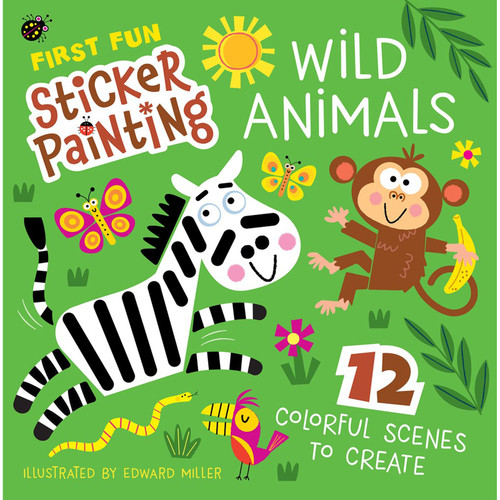 STICKER BOOK FIRST FUN WILD ANIMALS