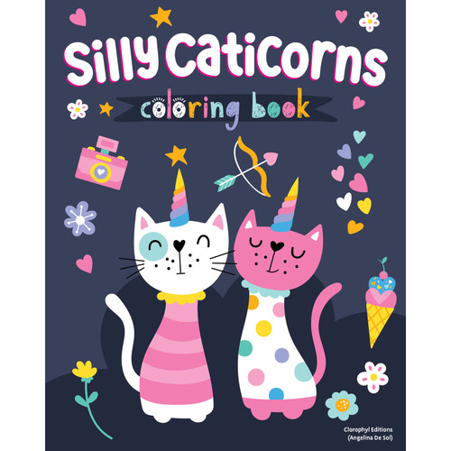 COLORING BOOK SILLY CATICORNS