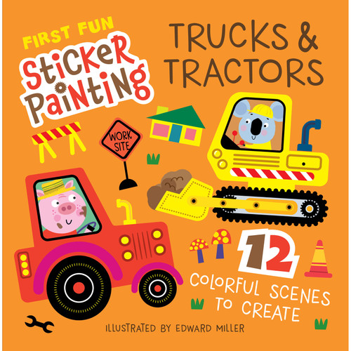STICKER BOOK FIRST FUN TRUCKS