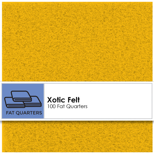 FAT QTR XOTIC FELT (100) CANARY