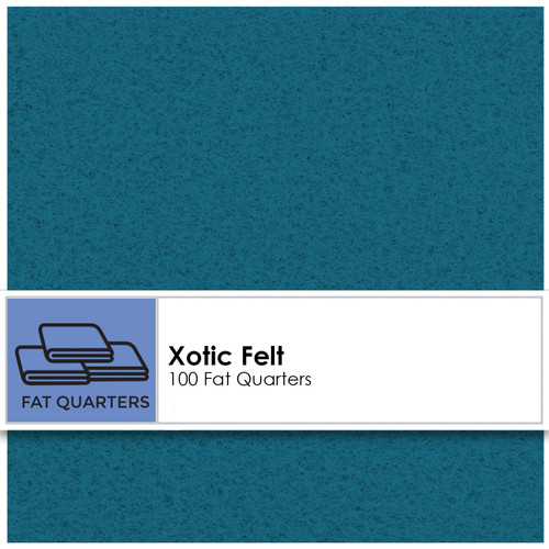 FAT QTR XOTIC FELT (100) CARIBBEAN SURF