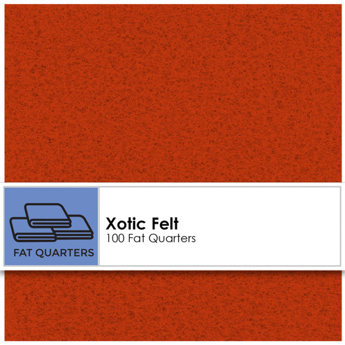 FAT QTR XOTIC FELT (100) CORAL REEF