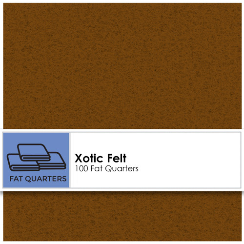 FAT QTR XOTIC FELT (100) COCONUT SHELL