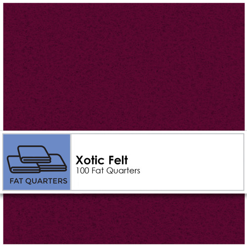 FAT QTR XOTIC FELT (100) POMEGRANATE
