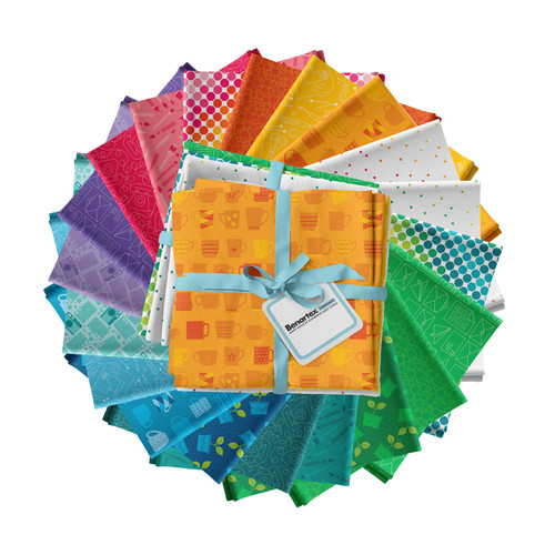 FAT QTR BUNDLE HAPPY NOTES (20)