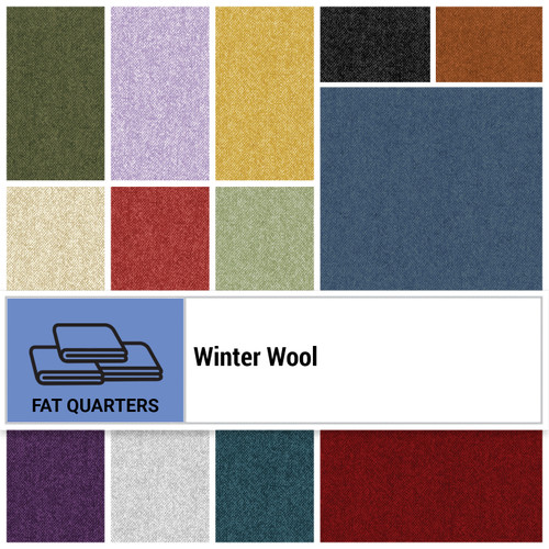 FAT QTR BOX WINTER WOOL (80)
