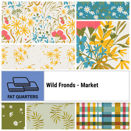 FAT QTR WILD FRONDS MARKET (7) PK OF 2 EA